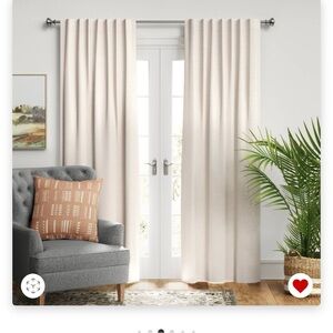 Threshold Velvet blackout Cream Drapes for Elegant Interiors size 84”